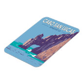 カボサンルーカスアーチメキシコトラベルアートヴィンテージ マグネット (左側)