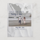 カボサンルーカスデスティネーションウェディング日付を保存 案内ポストカード (正面)