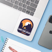 カボサンルーカスメキシコアーチヴィンテージレトロサンセット シール (ノートパソコンとiPhone)