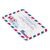 カボサンルーカスメキシコエアメール |日付を3x4で保存 マグネット (右側)