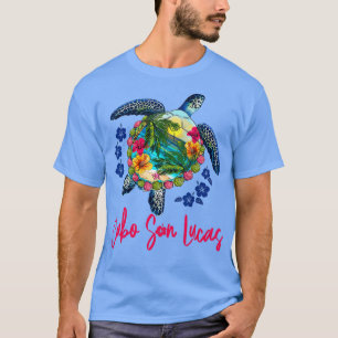カボサンルーカスメキシコシータートルハイビスカスサマー Tシャツ