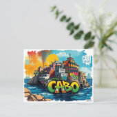 カボサンルーカスメキシコバケーションポストカード ポストカード (スタンド正面)