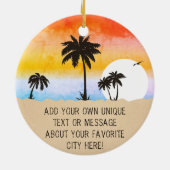 カボサンルーカスメキシコビーチザアーチヴィンテージ60s セラミックオーナメント (裏面)