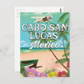 カボサンルーカスメキシコビーチポスター ポストカード (正面/裏面)