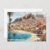 カボサンルーカスメキシコビーチ海トリップハガキ シーズンポストカード (正面/裏面)