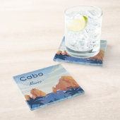 カボサンルーカスメキシコ ガラスコースター (アングル)