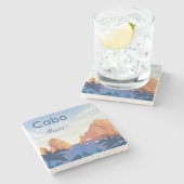 カボサンルーカスメキシコ ストーンコースター (横)