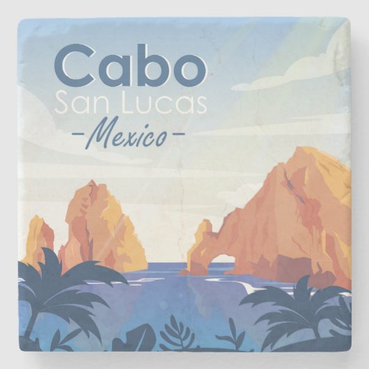 カボサンルーカスメキシコ ストーンコースター (正面)