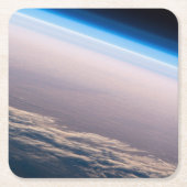 カボサンルーカス沖の公転の夕日 スクエアペーパーコースター (正面)