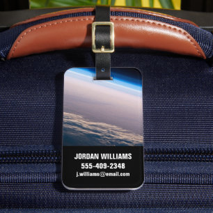 カボサンルーカス沖の公転の夕日 ラゲッジタグ