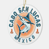 カボサンルーカス航海の魚釣りサイルフィッシュヴィンテージ セラミックオーナメント (左)