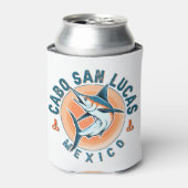 カボサンルーカス航海の魚釣りサイルフィッシュヴィンテージ 缶クーラー (缶正面)