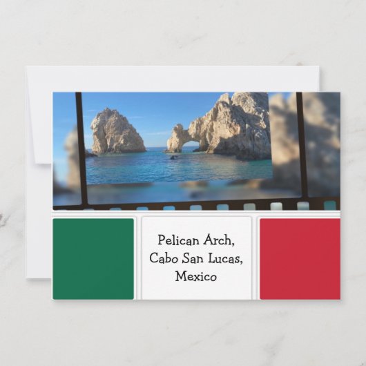 カボサンルーカス・ペリカンアーチ 招待状 (正面)