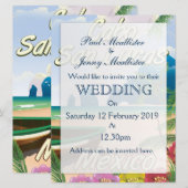 カボサンルーカス メキシコ 旅行ポスター 招待状 (正面/裏面)