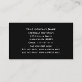 カボション風にパチパチ音をたてられたビードの名刺 名刺 (裏面)