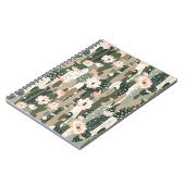 カボスアートブユニークラックデザートグラムサウスウエストシック ノートブック (左側)