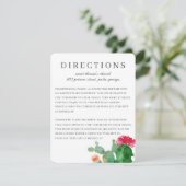 カボスエレガントガーデン |の結婚指示カード 招待状 (スタンド正面)