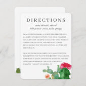 カボスエレガントガーデン |の結婚指示カード 招待状 (正面/裏面)