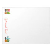 カボスカラフルガーデン ノートパッド (正面)