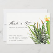 カボスモダンガーデンの水の色ありがとう サンキューカード (正面)