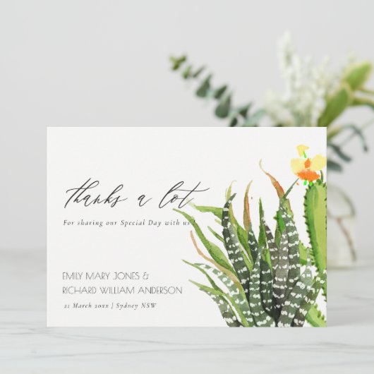 カボスモダンガーデンの水の色ありがとう サンキューカード (スタンド正面)