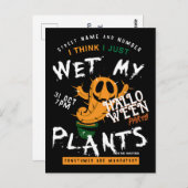 カボス不気味カンプキンハローウィンパーティ招待状 ポストカード (正面/裏面)