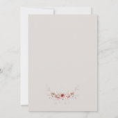 カボチエレガントャ素朴秋水結婚色 招待状 (裏面)