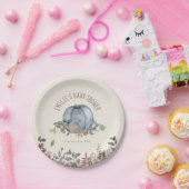 カボチャおしゃれ秋ボーイベビーシャワー ペーパープレート (パーティー)