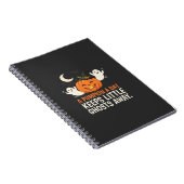 カボチャおばけハロウィーン引用デザイン1 ノートブック (右側)
