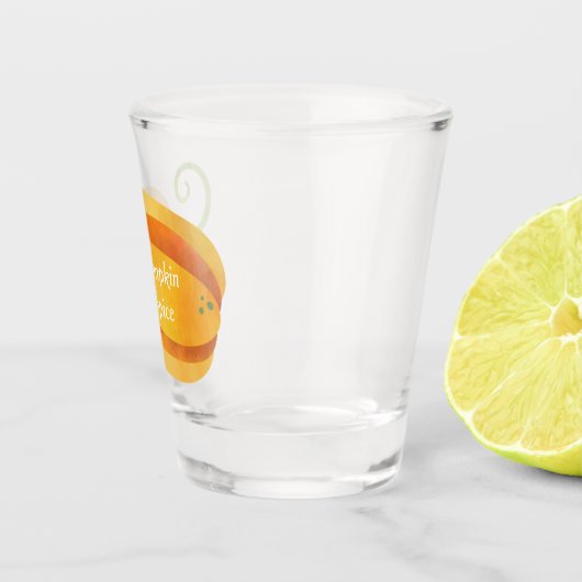 カボチャおもしろいのスパイス秋、収穫、または感謝祭 ショットグラス (右)