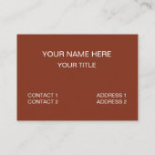 カボチャおもしろいカボチャ 名刺 (裏面)