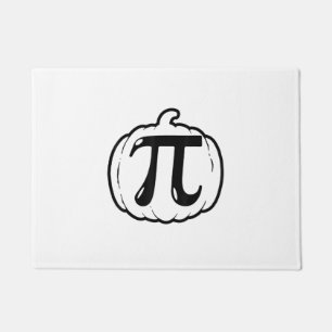 カボチャおもしろいパイ数学ハロウィーン&感謝祭パム ドアマット