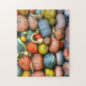 カボチャおよびひょうたんの写真のパズル ジグソーパズル (縦)