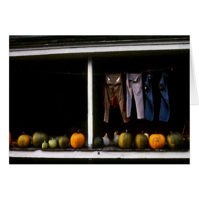 カボチャおよび洗浄ライン・カード (正面横)