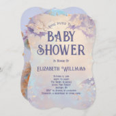 カボチャかかしハロウィーンベイビーシャワー 招待状 (正面/裏面)