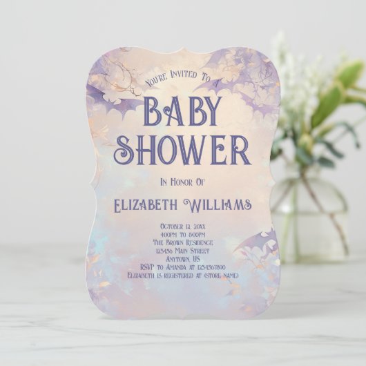 カボチャかかしハロウィーンベイビーシャワー 招待状 (スタンド正面)