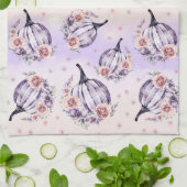 カボチャかわいいフローラ秋秋の花 キッチンタオル (折り畳み)