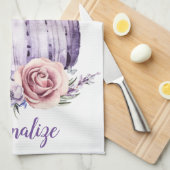 カボチャかわいいフローラ秋秋の花 キッチンタオル (四つ折り)