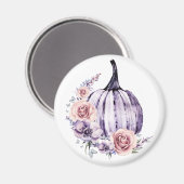 カボチャかわいいフローラ秋秋の花 マグネット (正面/裏面)