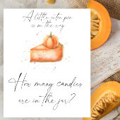 カボチャかわいこちゃんパイ – キャンディーの数を推測ポスター ポスター