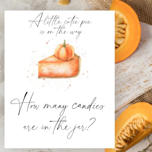 カボチャかわいこちゃんパイ – キャンディーの数を推測ポスター ポスター