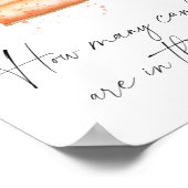 カボチャかわいこちゃんパイ – キャンディーの数を推測ポスター ポスター (角)