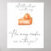 カボチャかわいこちゃんパイ – キャンディーの数を推測ポスター ポスター (正面)