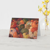 カボチャかわいらしのグリーティングカード カード (黄色い花)