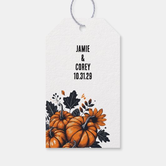 カボチャかわいらしン ギフトタグ (裏面)