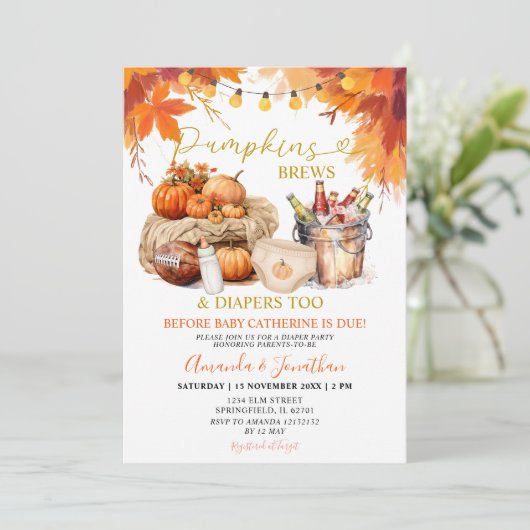 カボチャがオムツ素朴を作離れるジェンダーリビール 招待状 (スタンド正面)