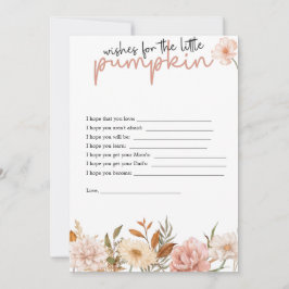 カボチャが少し来ている |ベビー 招待状