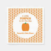 カボチャが少し進んでいる スタンダードカクテルナプキン (正面)