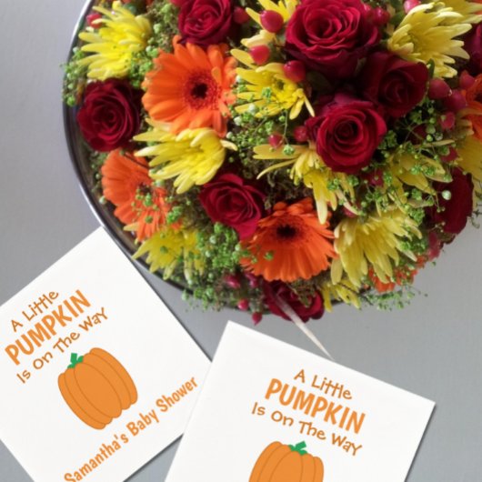 カボチャが少し進んでいる スタンダードカクテルナプキン