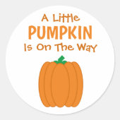 カボチャが少し進んでいる ラウンドシール (正面)